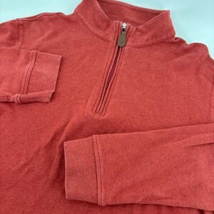 GenTeal Quarter Zip Pullover Men S Salmon Cotton J.E. Allen Logo Coastal Golf‎